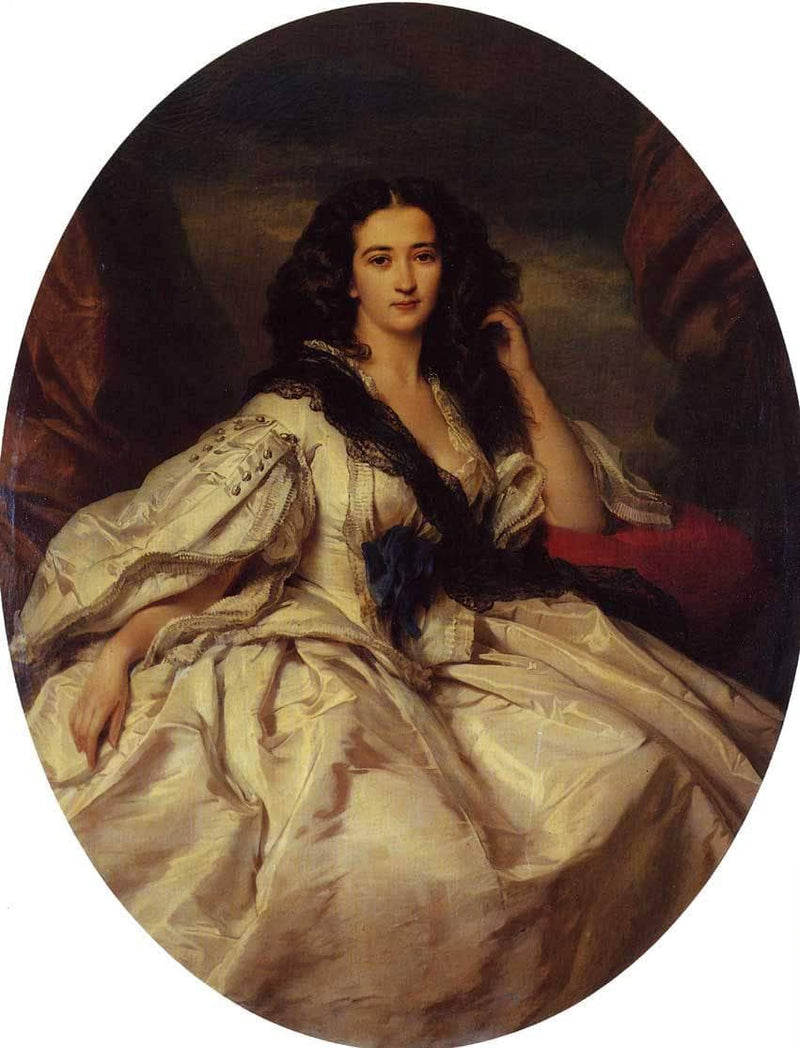 Wienczyslawa Barczewska, Madame de Jurjewicz by Franz Xaver Winterhalter — Oil Painting Reproduction