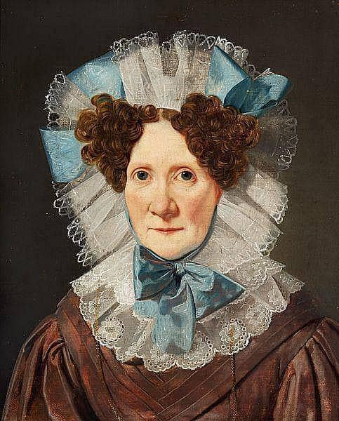 Wife of Jens von Benzon by Wilhelm Bendz — Oil Painting Reproduction