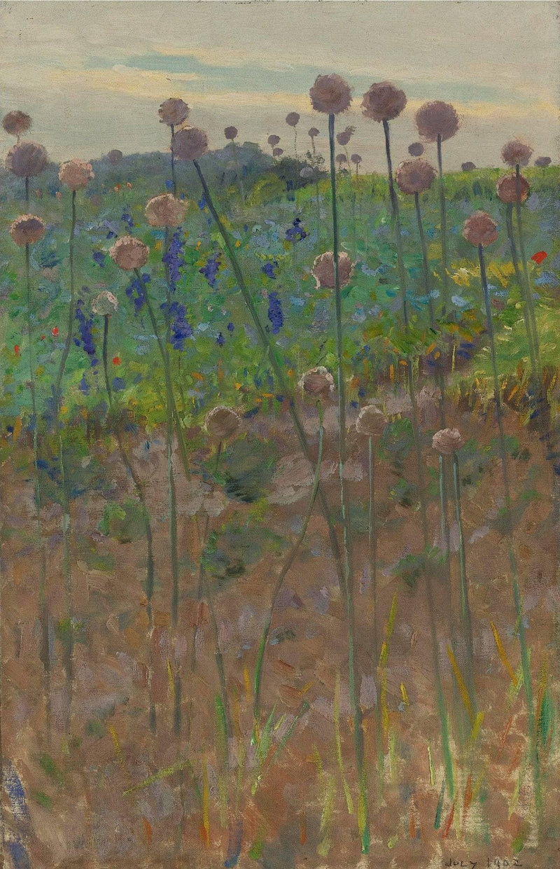 Wild Flowers by Charles Sprague Pearce — Oil Painting Reproduction