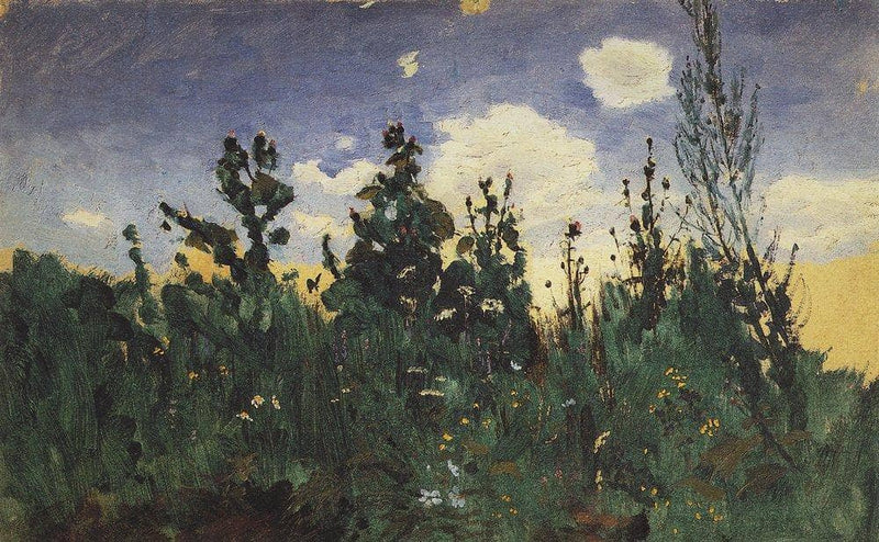 Wild grass by Arkhyp Kuindzhi — Oil Painting Reproduction