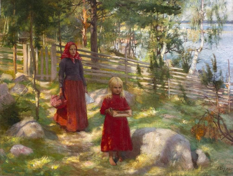 Wild Strawberries by Albert Edelfelt — Oil Painting Reproduction