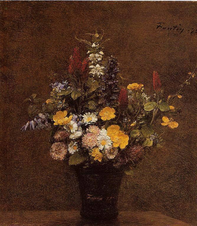 Wildflowers by Henri Fantin-Latour — Oil Painting Reproduction