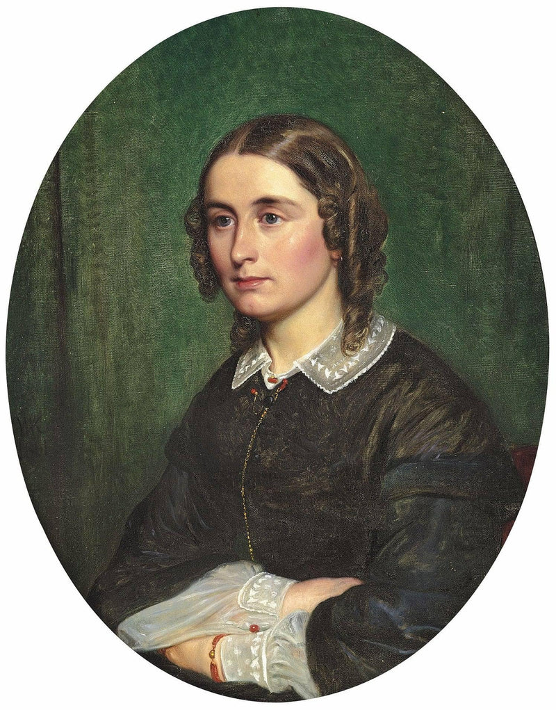 Portrait of Fanny Maria Ophelia Schiern, née Beutner by Wilhelm Marstrand — Oil Painting Reproduction
