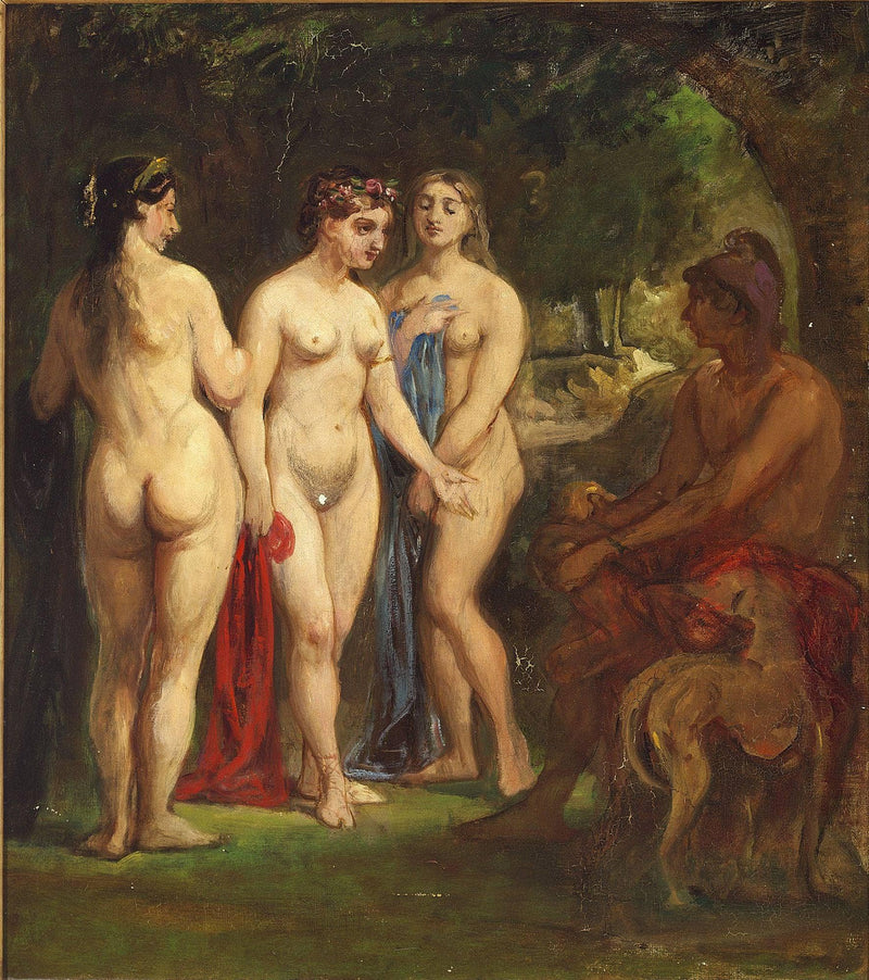 Judgement of Paris by Wilhelm Marstrand — Oil Painting Reproduction