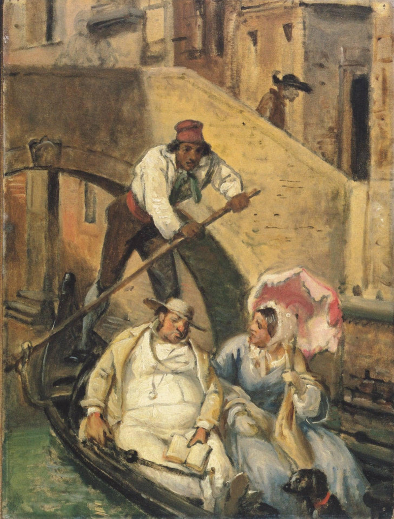 Travellers in Venice by Wilhelm Marstrand — Oil Painting Reproduction