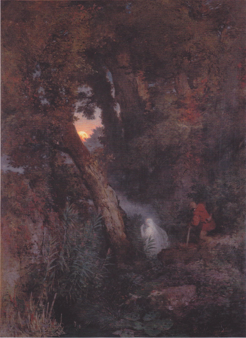 Will-o'-the-wisp by Arnold Böcklin — Oil Painting Reproduction