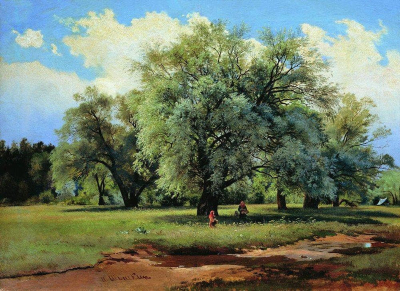 Willows Lit Up by the Sun by Ivan Shishkin — Oil Painting Reproduction