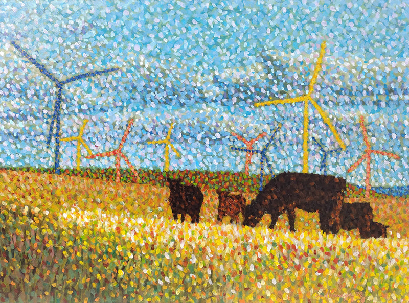 Wind Cows by Gregorio Undurraga — Oil Painting Reproduction