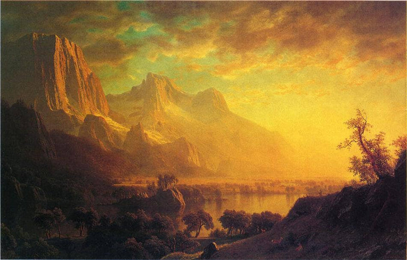 Wind River, Wyoming by Albert Bierstadt — Oil Painting Reproduction