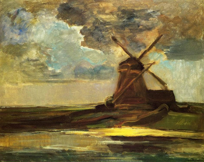 Windmill in the Gein by Piet Mondrian — Oil Painting Reproduction