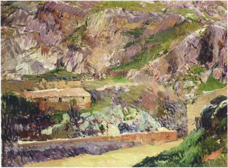 Windmills on the Tagus, Toledo by Joaquín Sorolla — Oil Painting Reproduction