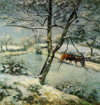 Winter at Montfoucault in study