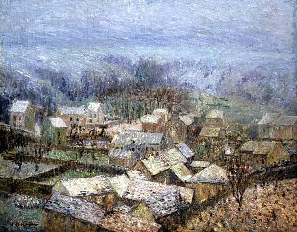 Winter at Pontoise by Gustave Loiseau — Oil Painting Reproduction