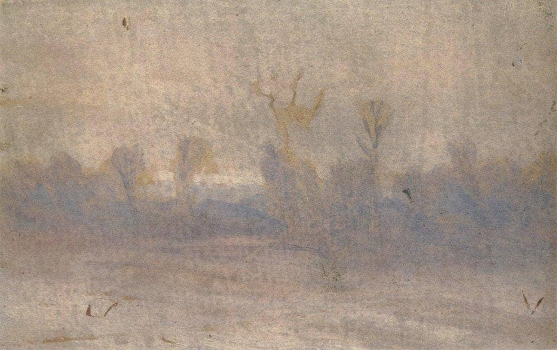 Winter. Fog by Arkhyp Kuindzhi — Oil Painting Reproduction
