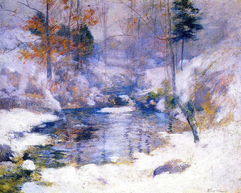 Winter Harmony by John Henry Twachtman — Oil Painting Reproduction