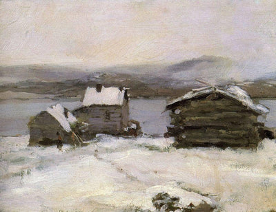 Winter in Lapland in dining room