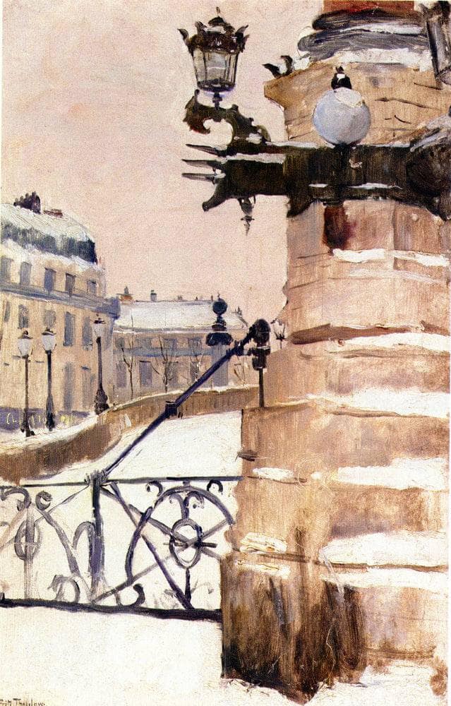 Winter in Paris by Frits Thaulow — Oil Painting Reproduction