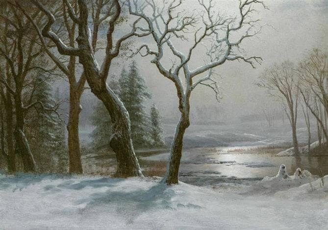 Winter in Yosemite by Albert Bierstadt — Oil Painting Reproduction