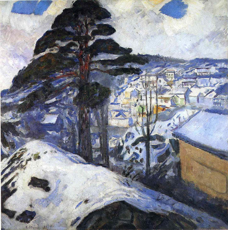 Winter, Kragero by Edvard Munch — Oil Painting Reproduction
