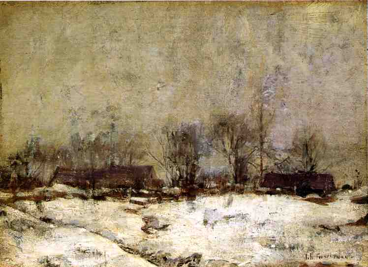 Winter Landscape, Cincinnati by John Henry Twachtman — Oil Painting Reproduction