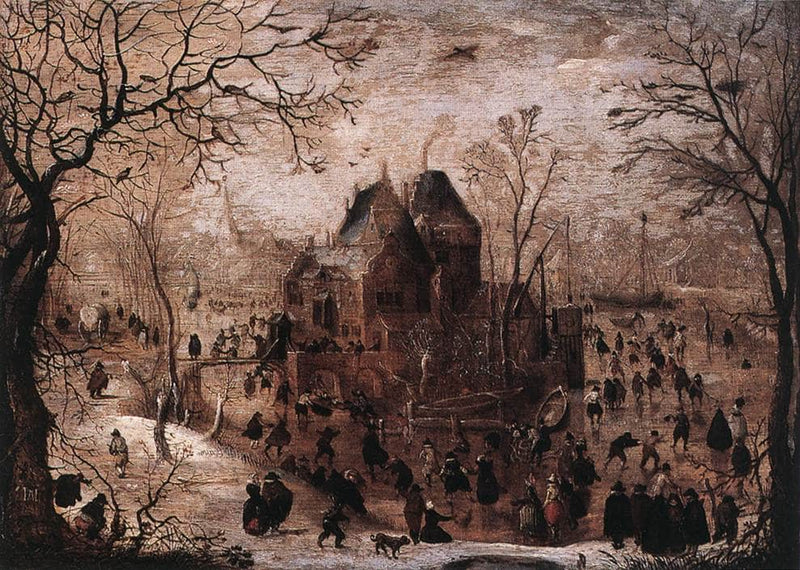 Winter Landscape by Hendrick Avercamp — Oil Painting Reproduction