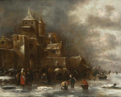 Winter landscape in home office