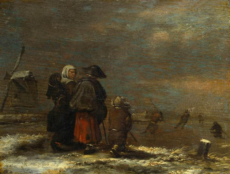 Winter Landscape with a Windmill by Jan Miense Molenaer — Oil Painting Reproduction