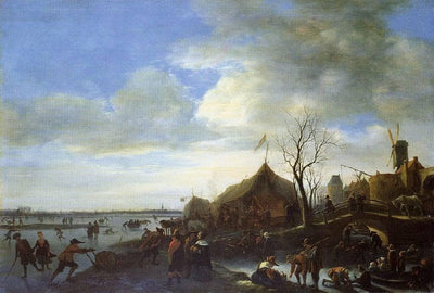 Winter Landscape in dining room