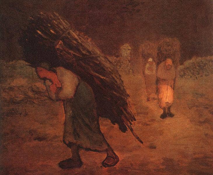 Winter: The Faggot Gatherers by Jean-Francois Millet — Oil Painting Reproduction