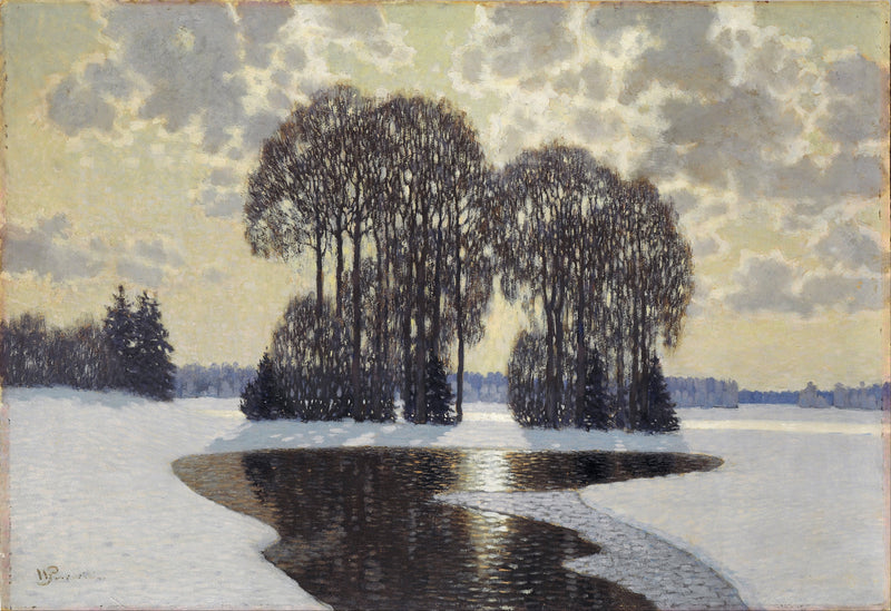 Winter by Vilhelms Purvitis — Oil Painting Reproduction