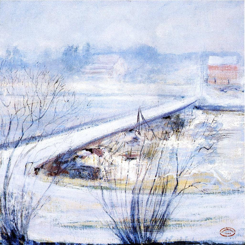 Winter by John Henry Twachtman — Oil Painting Reproduction