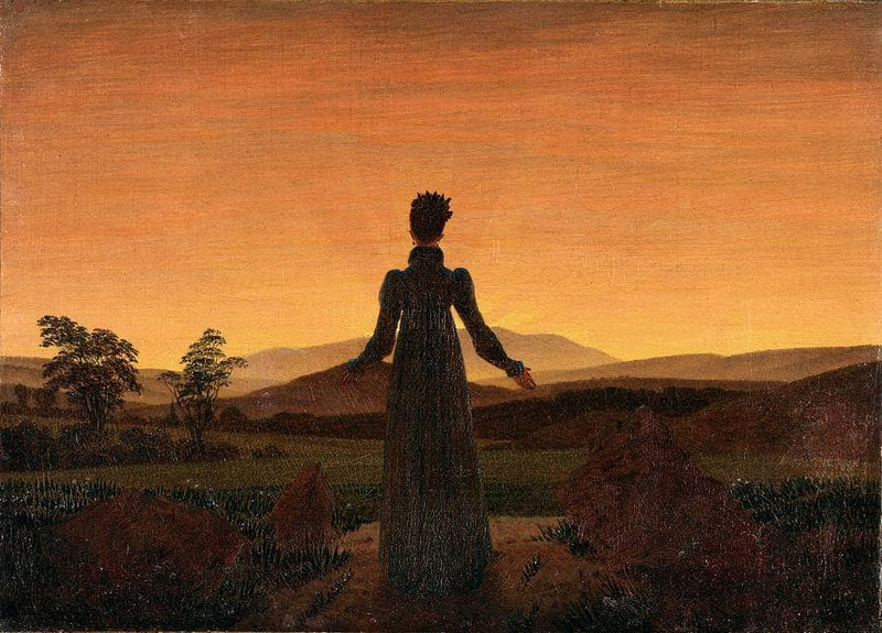 Woman Before the Rising Sun by Caspar David Friedrich — Oil Painting Reproduction