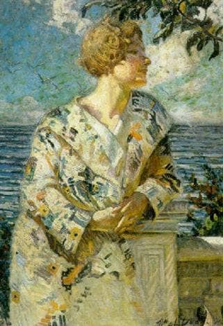 Woman by the Sea in study
