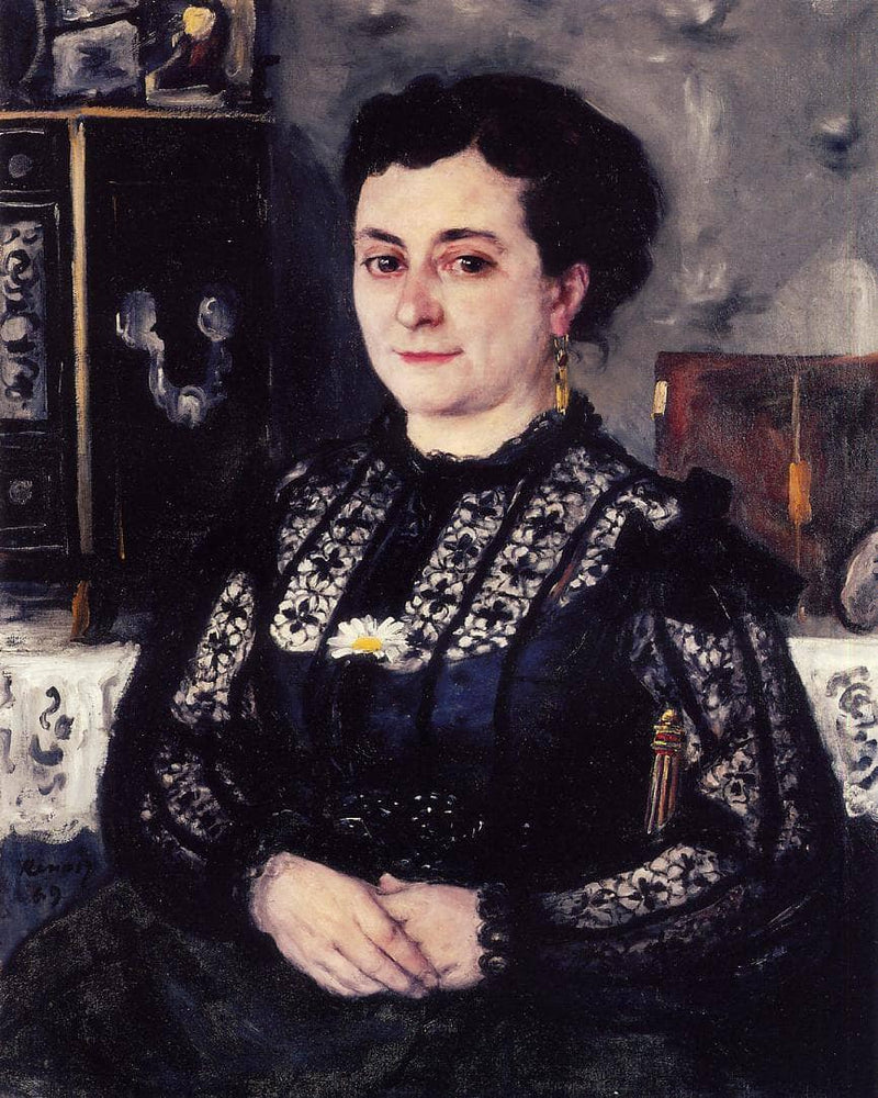Woman in a Lace Blouse by Pierre-Auguste Renoir — Oil Painting Reproduction