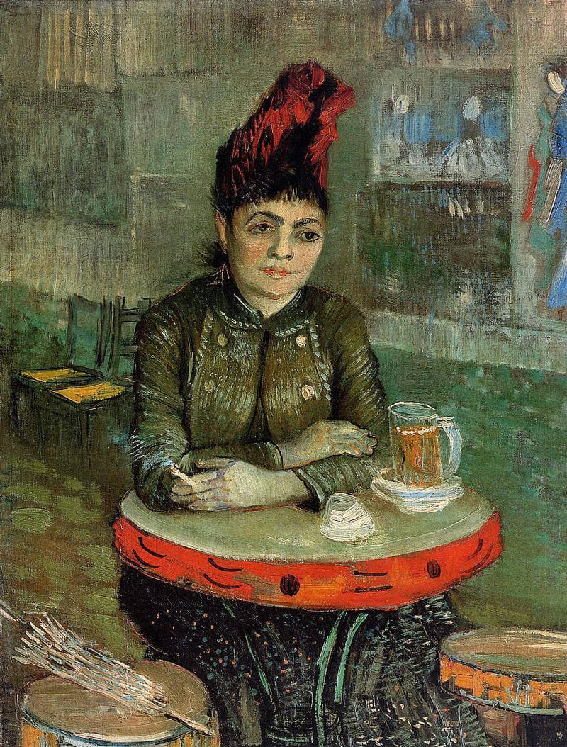 Woman in the 'Cafe Tambourin' by Vincent van Gogh — Oil Painting Reproduction