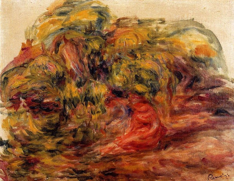 Woman in the Garden at Collettes by Pierre-Auguste Renoir — Oil Painting Reproduction