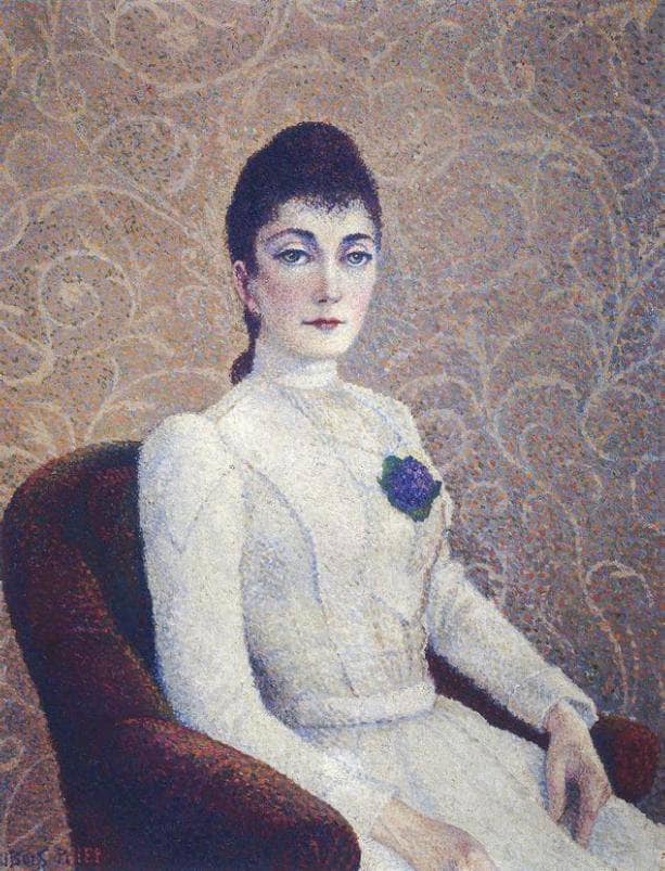Woman in White by Albert Dubois-Pillet — Oil Painting Reproduction