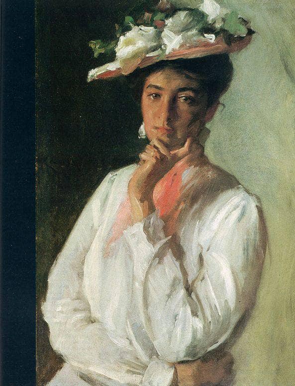 Woman in White by William Merritt Chase — Oil Painting Reproduction