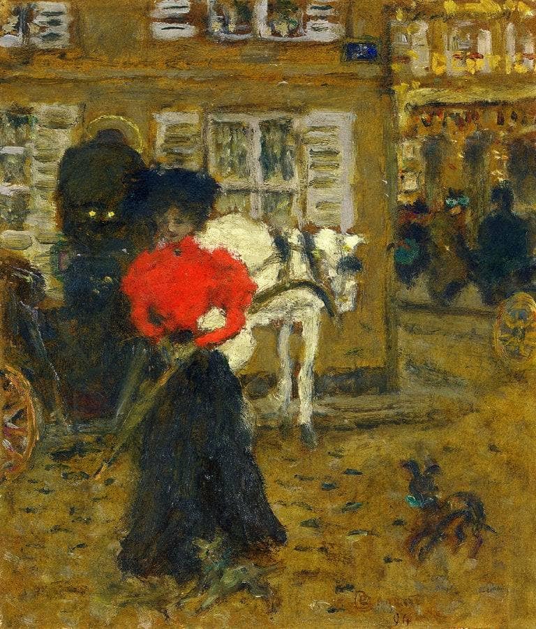 Woman on the Street by Pierre Bonnard — Oil Painting Reproduction