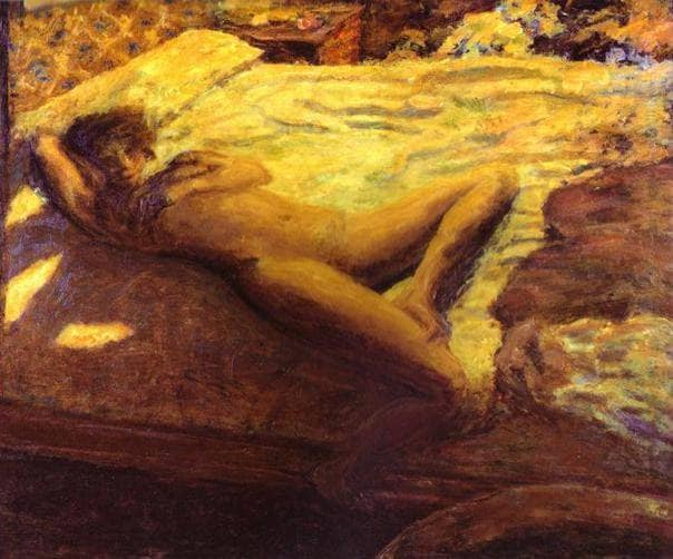 Woman Reclining on a Bed, or The Indolent Woman by Pierre Bonnard — Oil Painting Reproduction