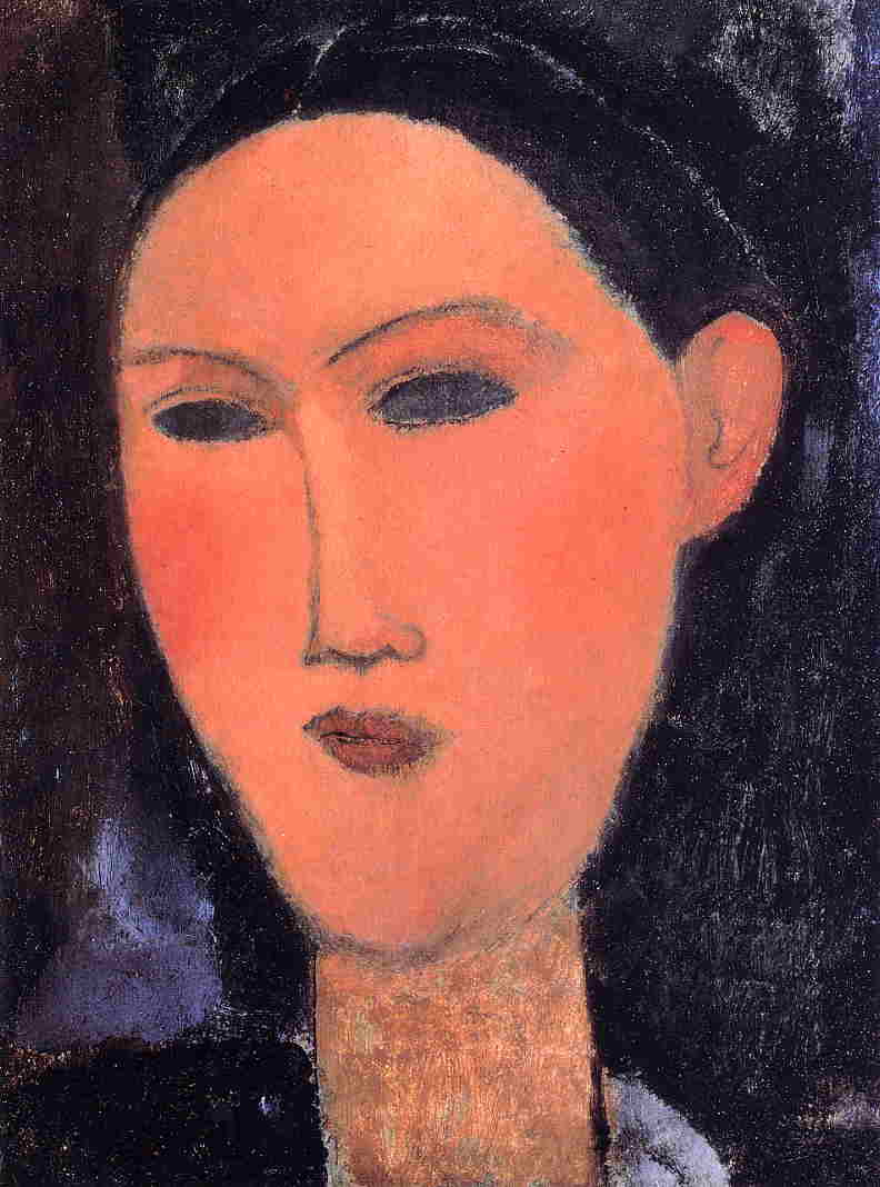 Woman's Head by Amedeo Modigliani — Oil Painting Reproduction