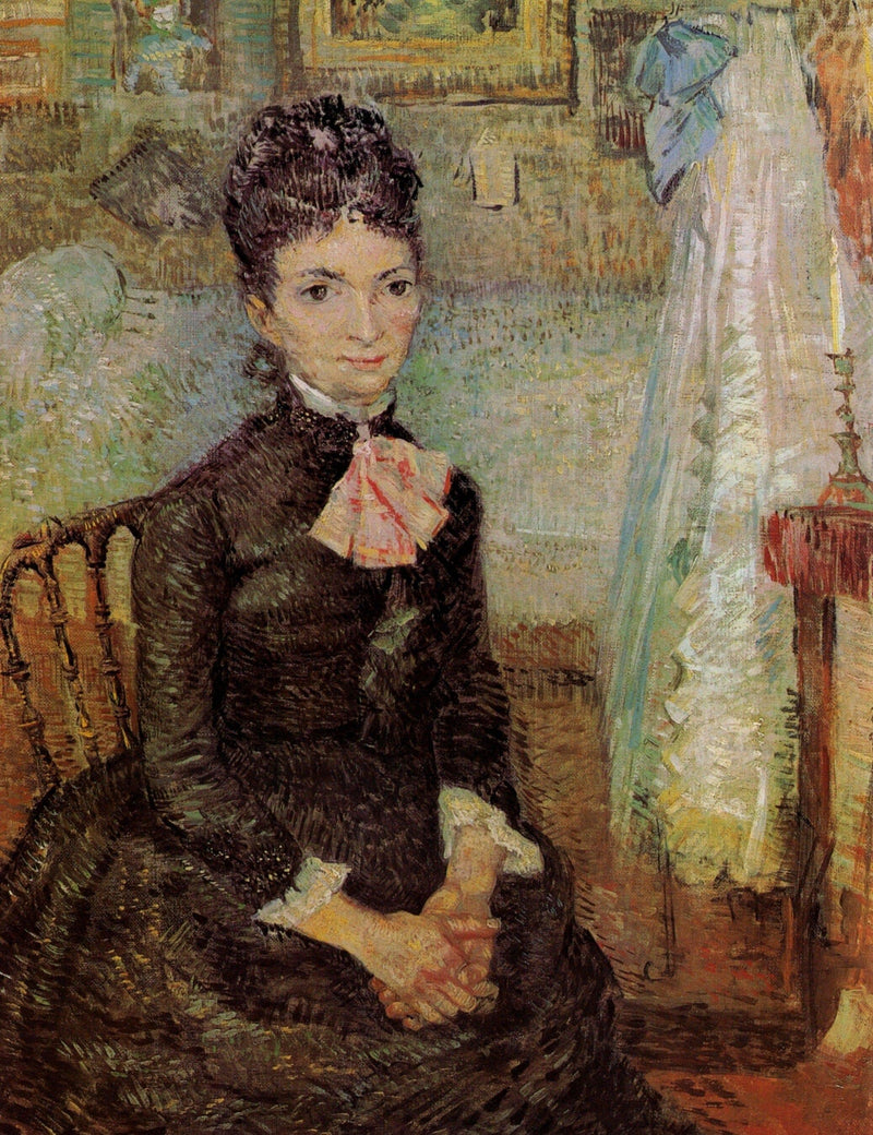 Woman Sitting by a Cradle by Vincent van Gogh — Oil Painting Reproduction