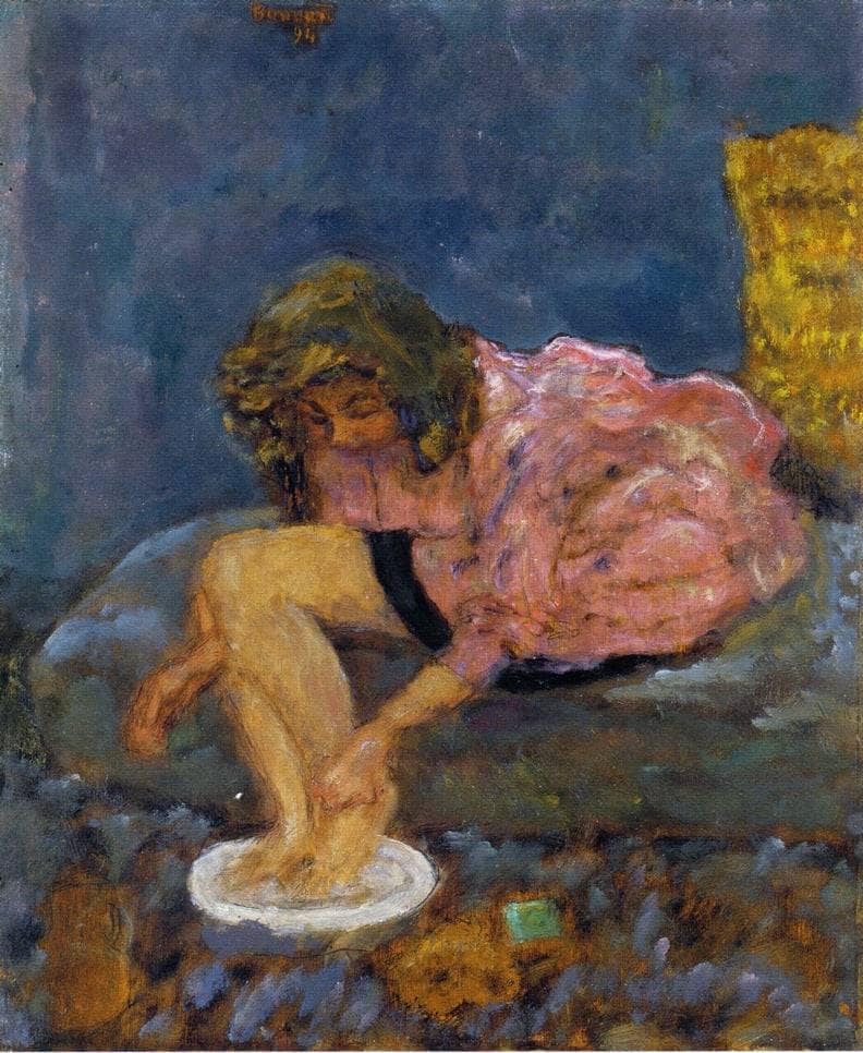 Woman Washing Her Feet by Pierre Bonnard — Oil Painting Reproduction