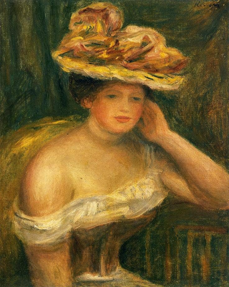 Woman Wearing a Corset by Pierre-Auguste Renoir — Oil Painting Reproduction