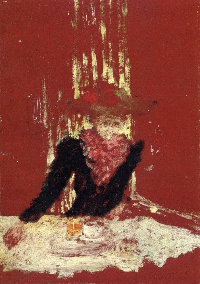 Woman with a Cup of Coffee by Edouard Vuillard — Oil Painting Reproduction