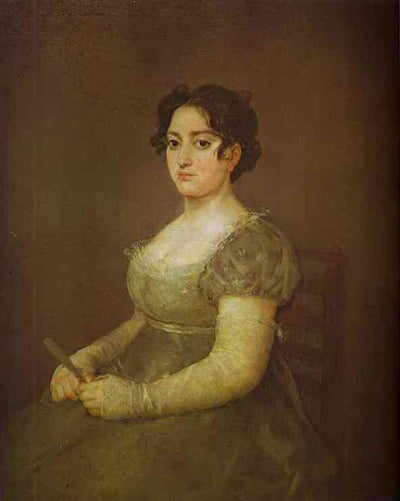 Woman with a Fan in study