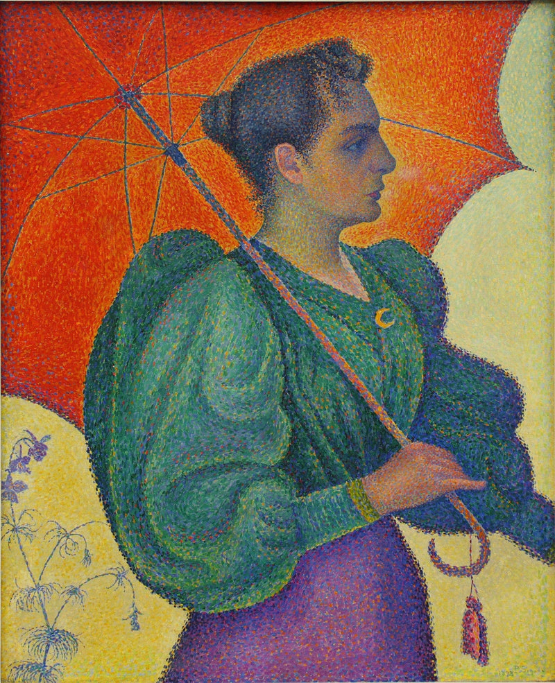 Woman with a Parasol by Paul Signac — Oil Painting Reproduction