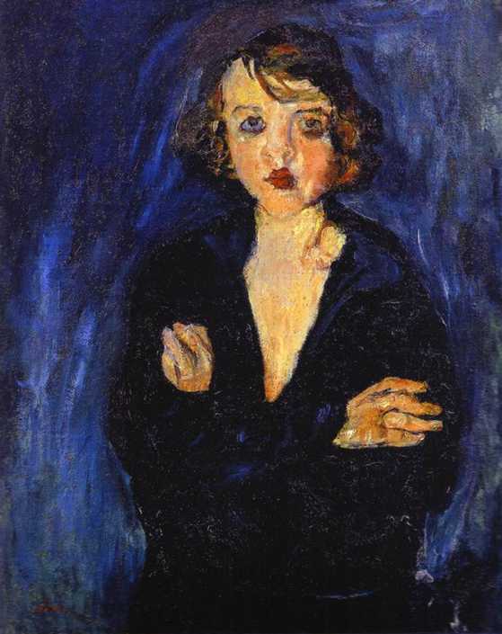 Woman with Arms Folded by Chaim Soutine — Oil Painting Reproduction