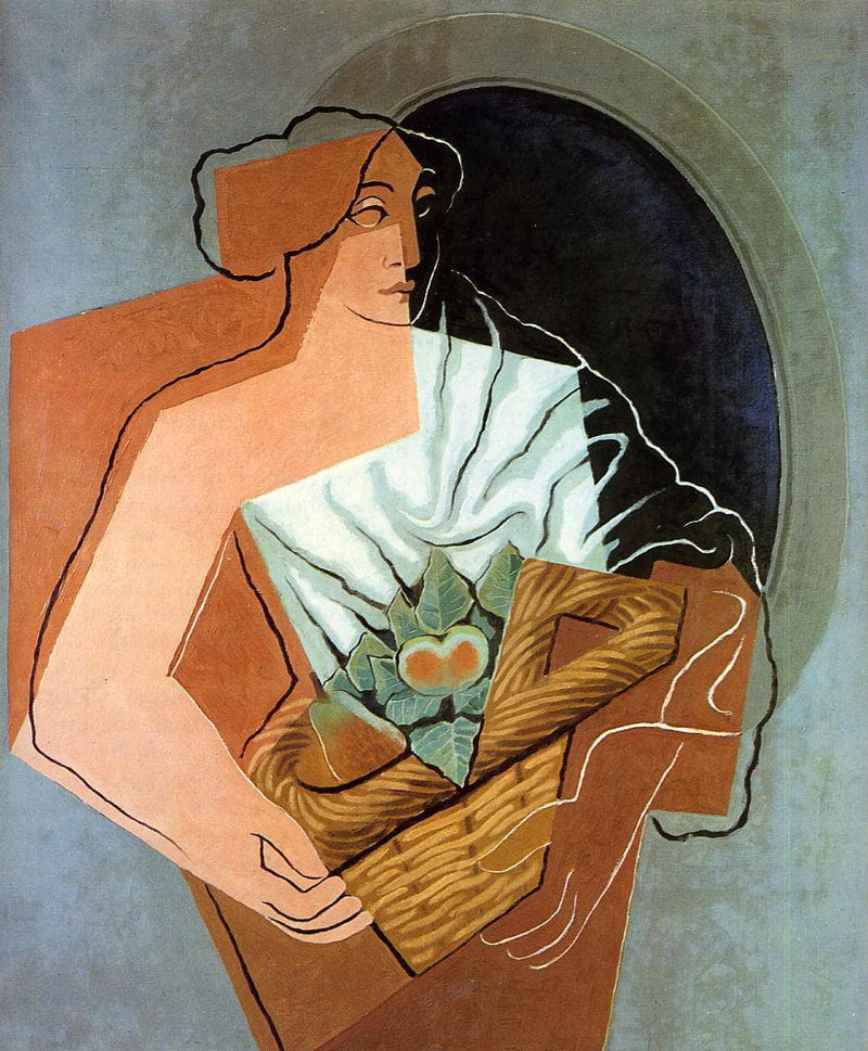 Woman With Basket by Juan Gris — Oil Painting Reproduction