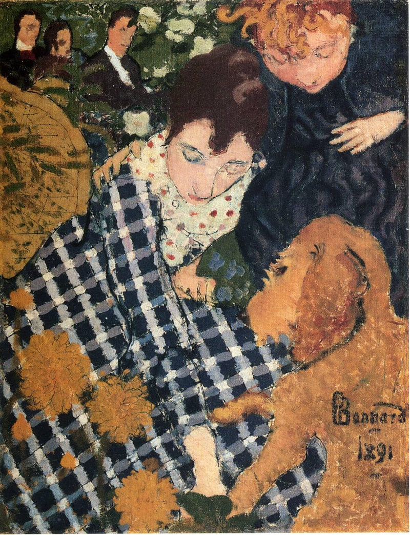 Woman with Dog by Pierre Bonnard — Oil Painting Reproduction